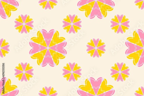 flower, pattern, seamless, floral, vector