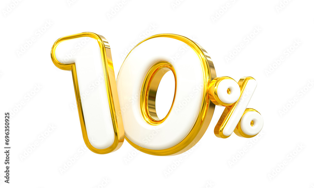 3d rendering of golden 10 percent discount Number for your unique selling poster banner ads Party or birthday design 3d rendering of golden 10 percent discount Number for your unique selling poster banner ads Party or birthday design