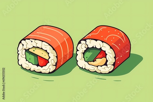 sushi, an image of Japanese cuisine, photo