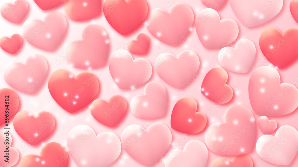 pink background, the concept of a background for a greeting or presentation. Valentine's day. Valentines in matte shades.