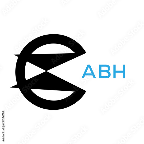 ABH Letter logo design template vector. ABH Business abstract connection vector logo. ABH icon circle logotype. 