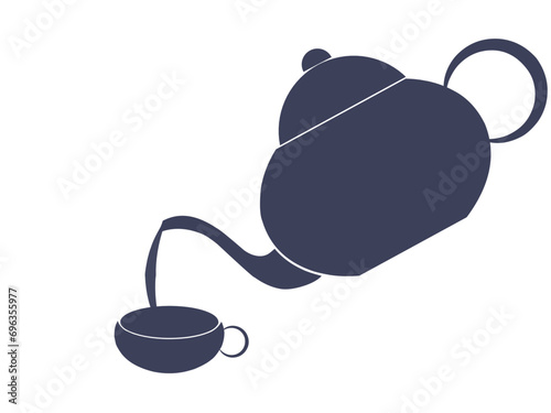 teapot and cup silhouette