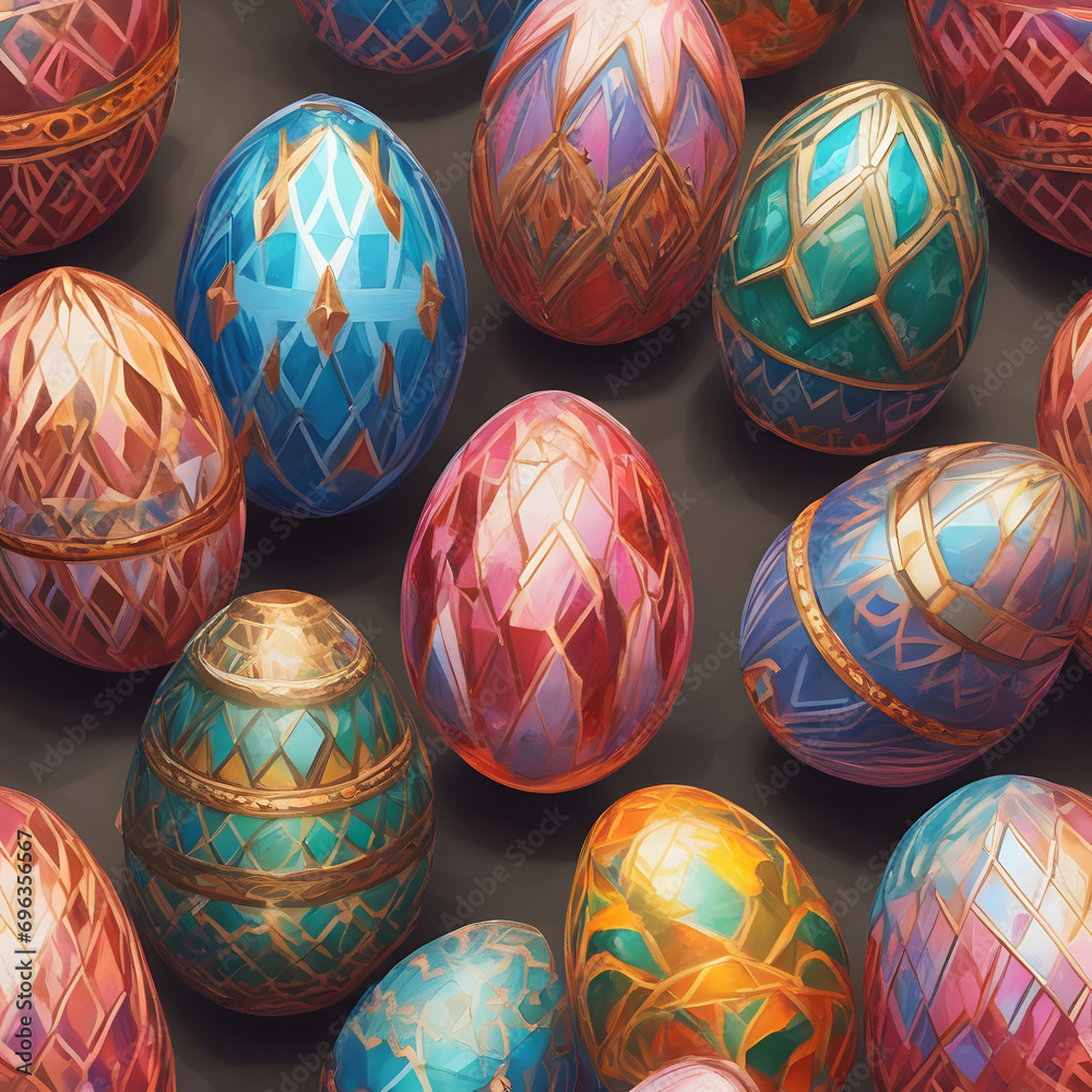 easter eggs in a row easter eggs in a row