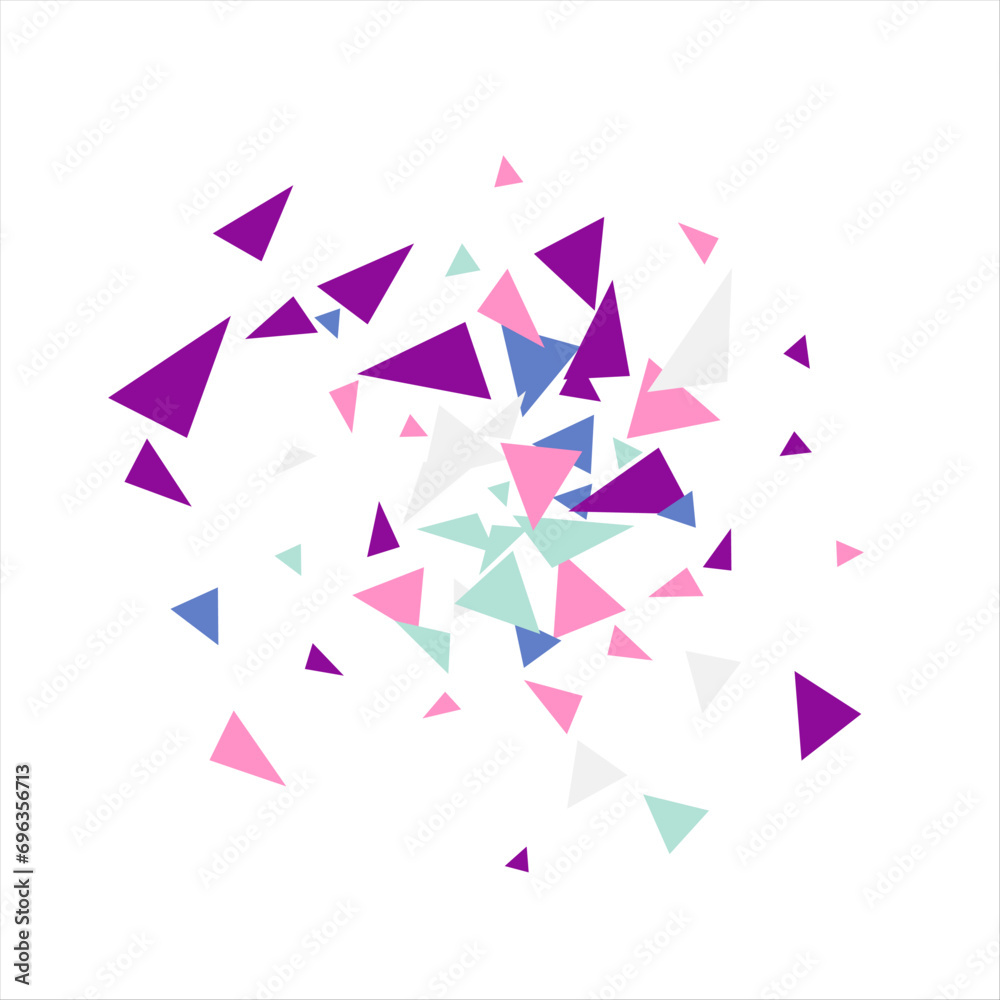 Frame of colored triangles abstract geometric pattern. Can be used as poster, banner, border, background, wallpaper, card, print, web. Vector illustration. Frame of colored triangles abstract geometric pattern. Can be used as poster, banner, border, background, wallpaper, card, print, web. Vector illustration.