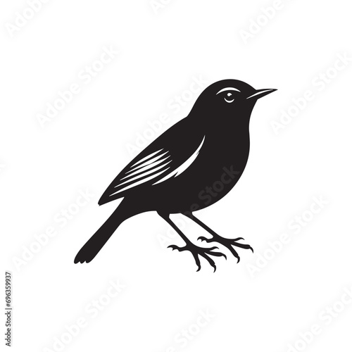 bird silhouette: Tranquil Doves, Lovebirds, and Romantic Avian Expressions in Graceful Shadows - Minimallest bird black vector 