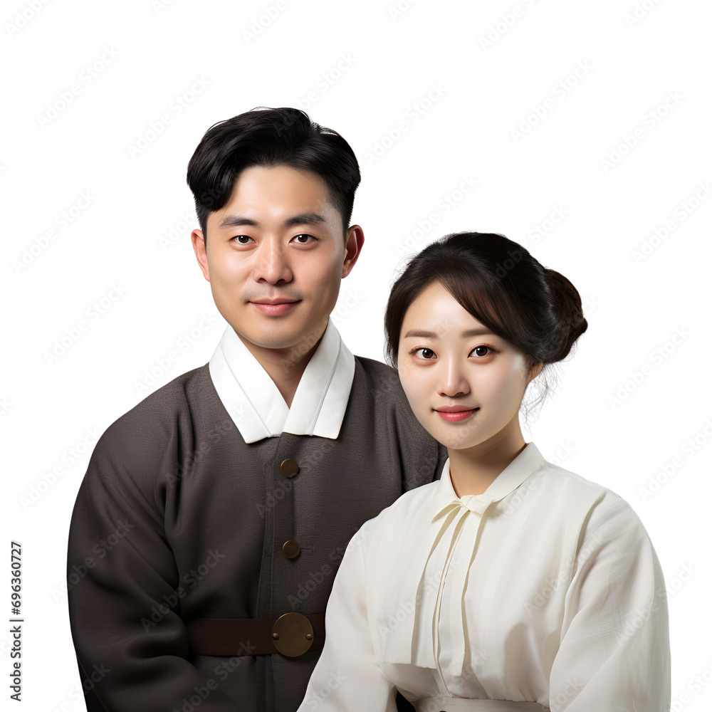 Valentine’s Day with a Korean, Asian Couple: A Portrait, Isolated on Transparent Background, PNG Valentine’s Day with a Korean, Asian Couple: A Portrait, Isolated on Transparent Background, PNG