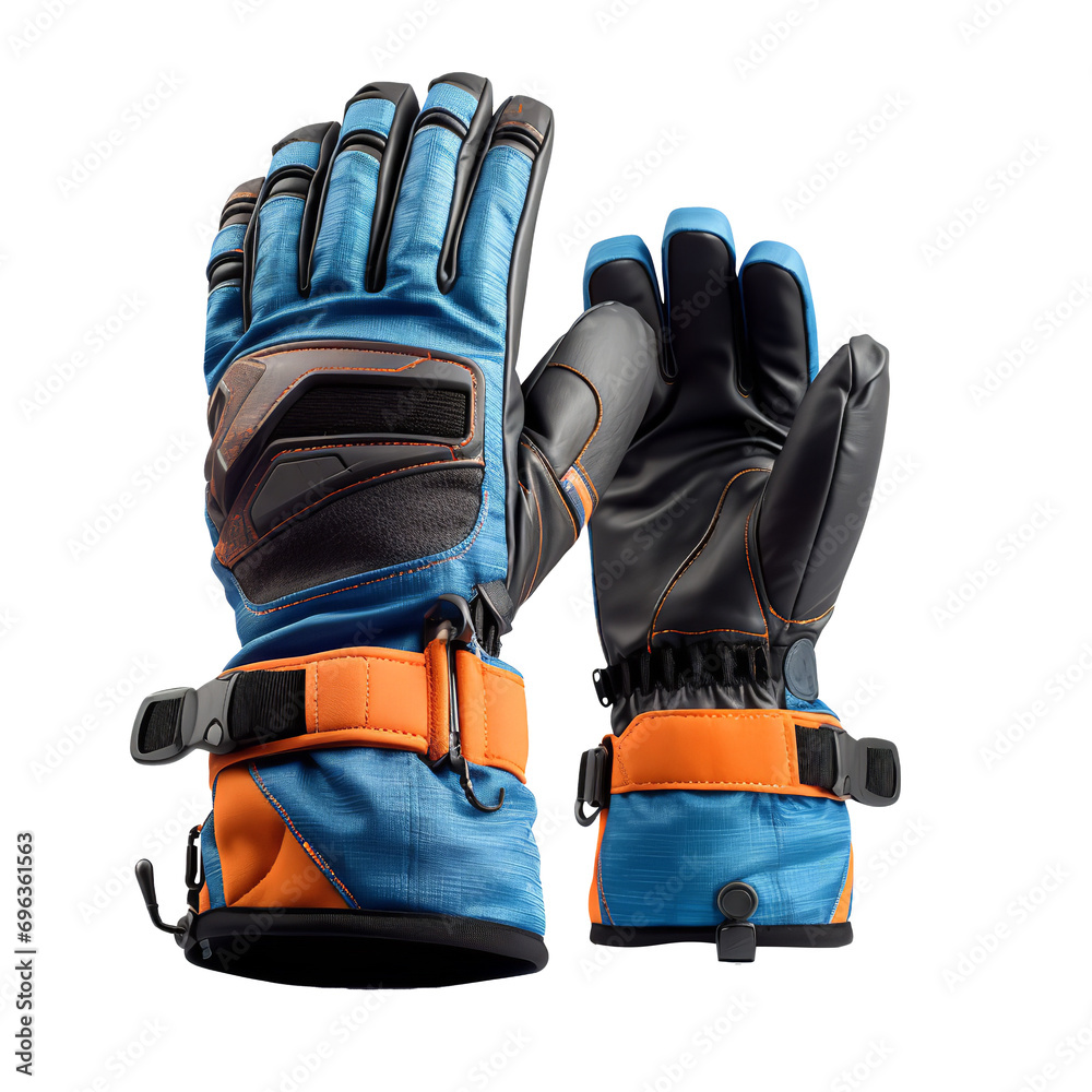 Beautiful work gloves isolated on transparent background Beautiful work gloves isolated on transparent background