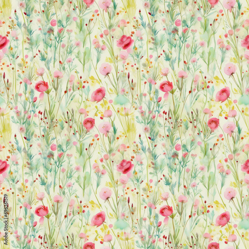 seamless floral pattern © Алена Харченко