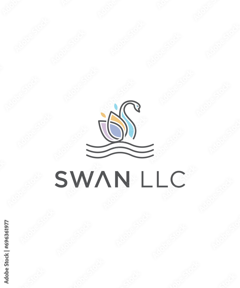Obraz premium swan logo