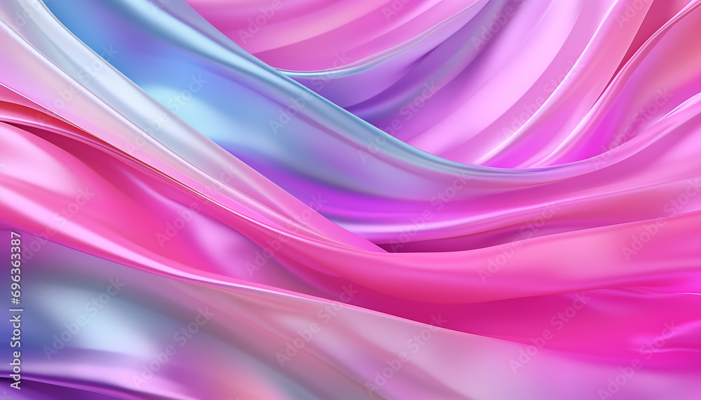 abstract background of pink and purple silk or satin fabric texture with folds
