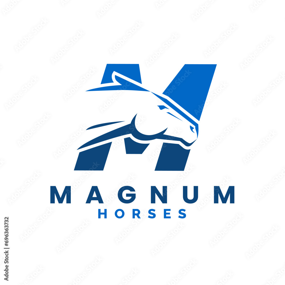 Modern Letter M Monogram Horse Head logo, letter M horse logo, horse head logo Modern Letter M Monogram Horse Head logo, letter M horse logo, horse head logo