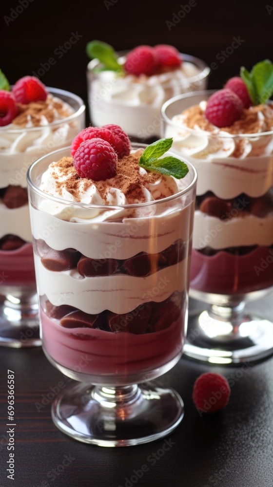 A group of desserts sitting on top of a table. Valentine's Day desserts. A group of desserts sitting on top of a table. Valentine's Day desserts.