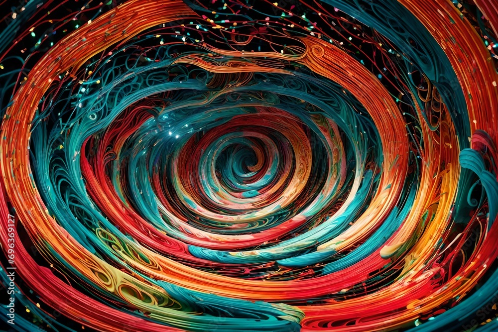 abstract colorful spiral abstract colorful spiral