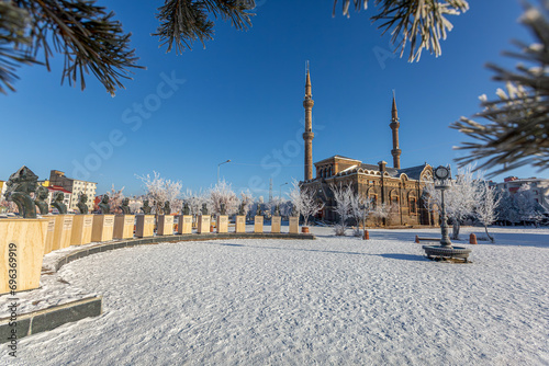 Fethiye Mosque which had been built as a church (Aleksandr Nevski Church) is one of the symbols of this old city of East Region of Anatolia. photo