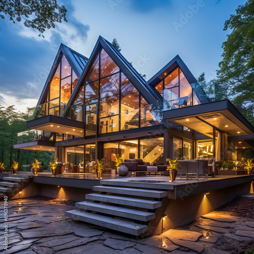 Contemporary house  with Mo...