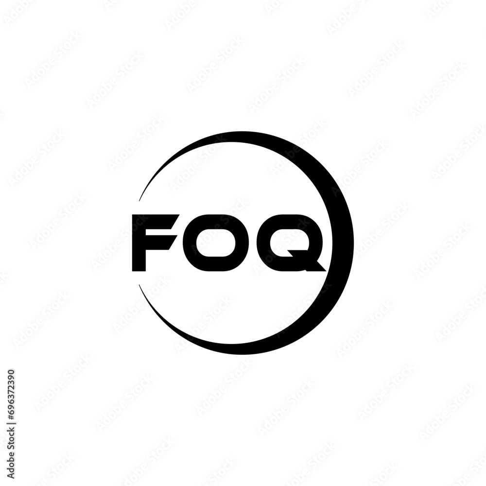 FOQ letter logo design with white background in illustrator, cube logo, vector logo, modern alphabet font overlap style. calligraphy designs for logo, Poster, Invitation, etc. FOQ letter logo design with white background in illustrator, cube logo, vector logo, modern alphabet font overlap style. calligraphy designs for logo, Poster, Invitation, etc.