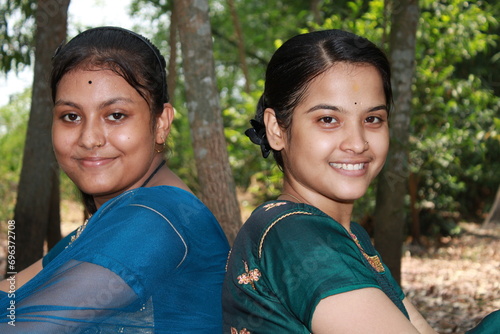 Two Beautiful Indian Girls having fun.
