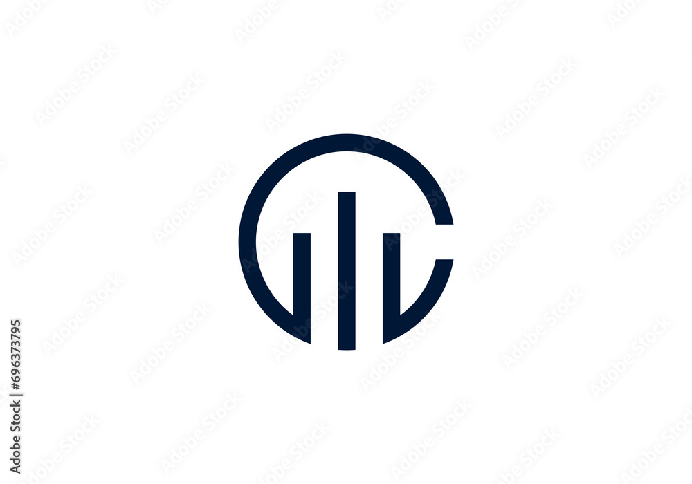 Building logo with initial C and gradient Building logo with initial C and gradient