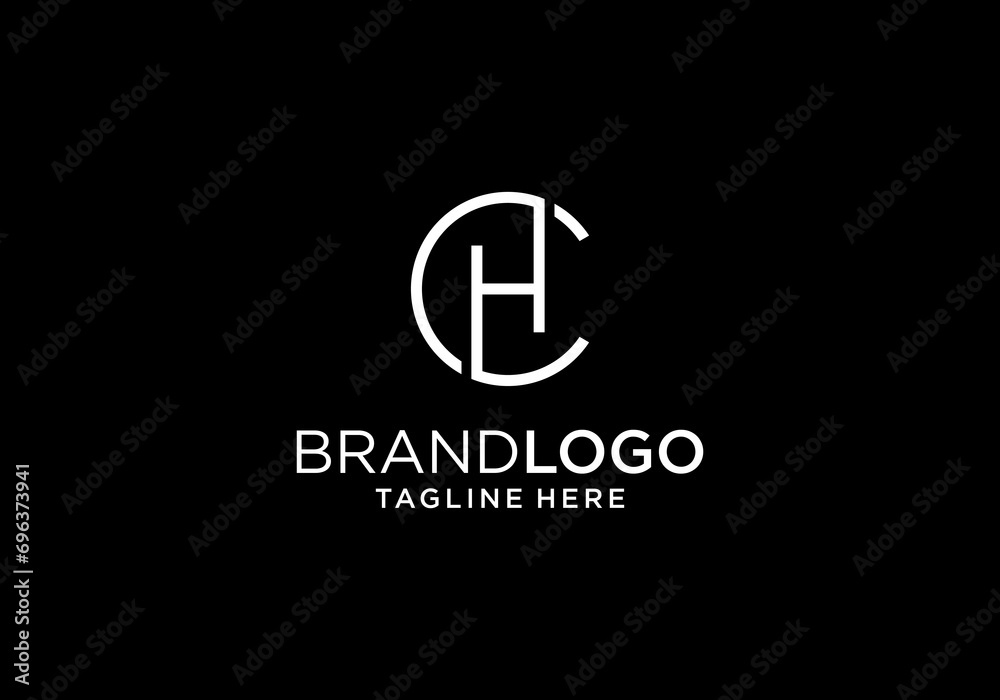 letter CH logo design vector template letter CH logo design vector template