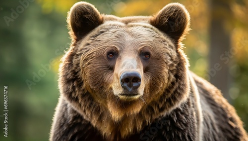 portrait of a european brown bear