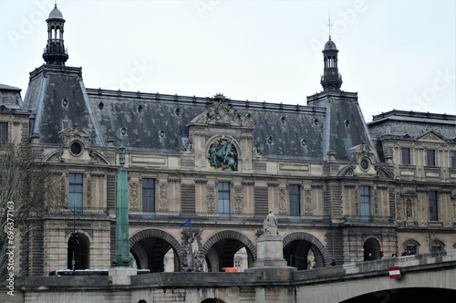 Paris, France 03.23.2017: old architecture in Paris