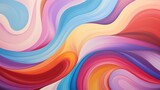 a lively wavy background with a lively palette of colors, their playful curves and twists symbolizing the endless possibilities of creativity, making it an 