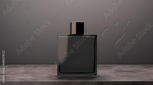 Men's perfume bottle mockup