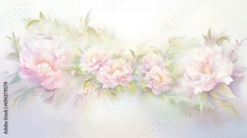 Floral watercolour background