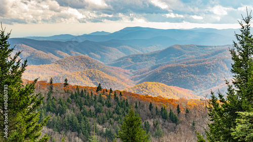 fall foliage along the blueridge parkway photo