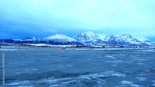 A small airport in Norway, Leknes Airport. 