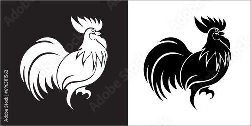 Illustration vector graphics of cock icon