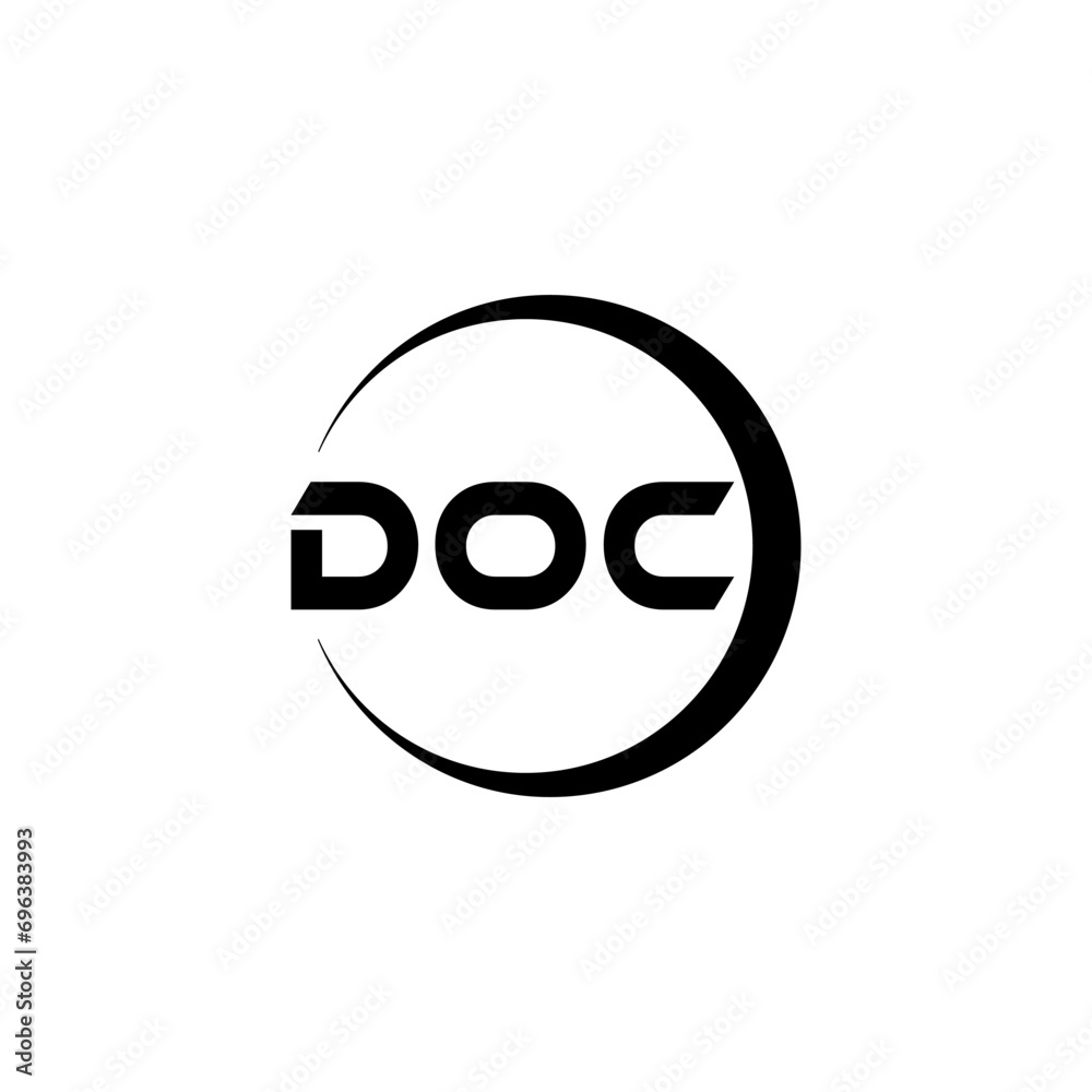 DOC letter logo design with white background in illustrator, cube logo, vector logo, modern alphabet font overlap style. calligraphy designs for logo, Poster, Invitation, etc. DOC letter logo design with white background in illustrator, cube logo, vector logo, modern alphabet font overlap style. calligraphy designs for logo, Poster, Invitation, etc.