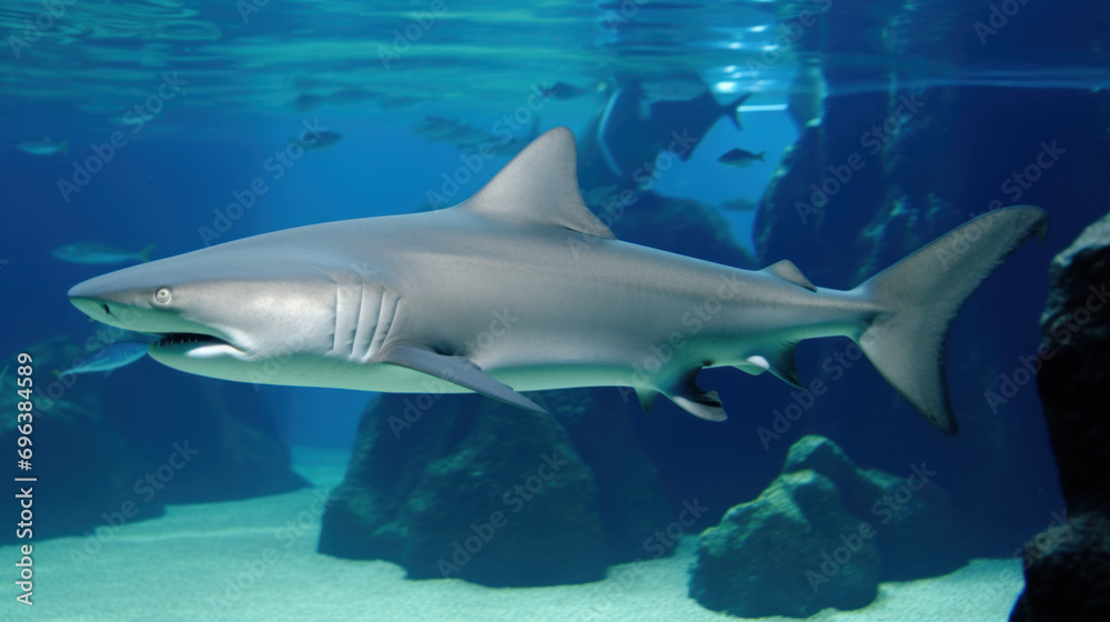 Big shark in aquarium