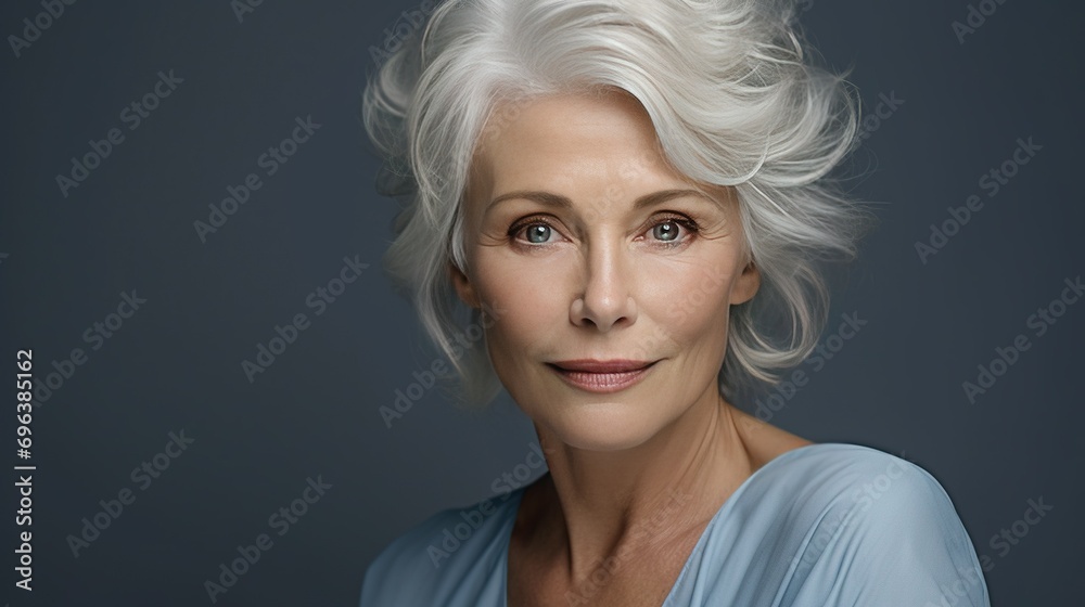 senior woman with white hair and blue eyes senior woman with white hair and blue eyes