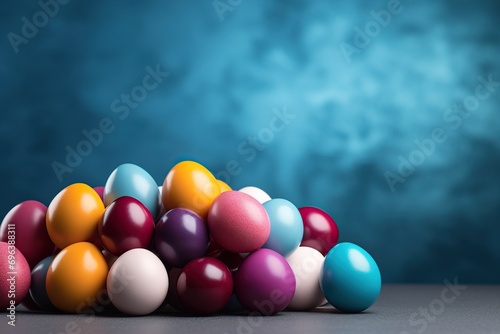 Easter eggs  isolated background. Generative AI.