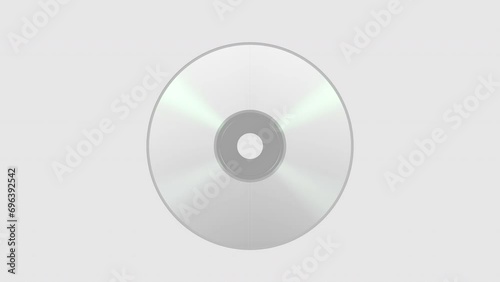 3D animation of compact disc