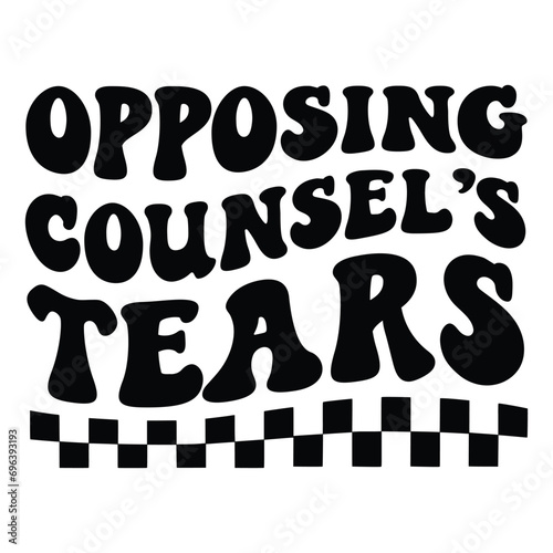 Opposing counsel’s tears Retro SVG