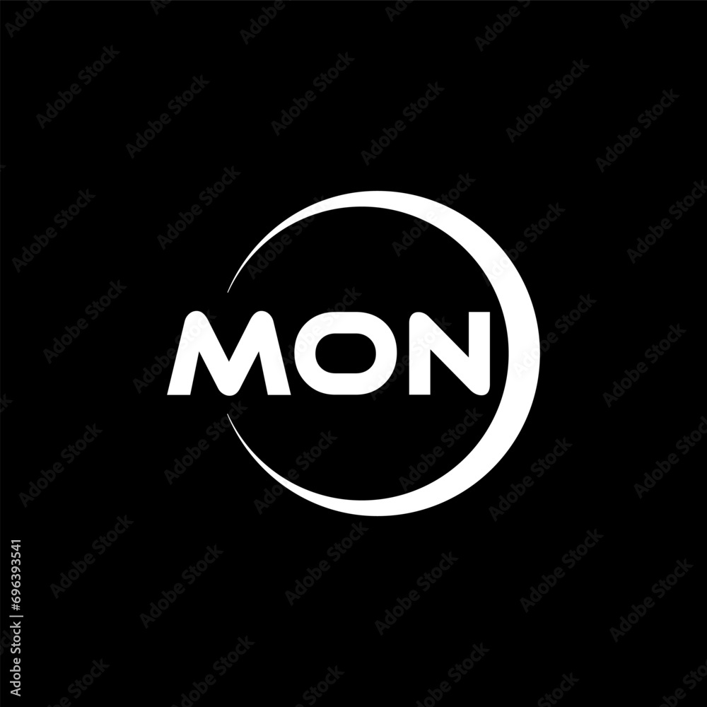 MON letter logo design with black background in illustrator, cube logo, vector logo, modern alphabet font overlap style. calligraphy designs for logo, Poster, Invitation, etc. MON letter logo design with black background in illustrator, cube logo, vector logo, modern alphabet font overlap style. calligraphy designs for logo, Poster, Invitation, etc.
