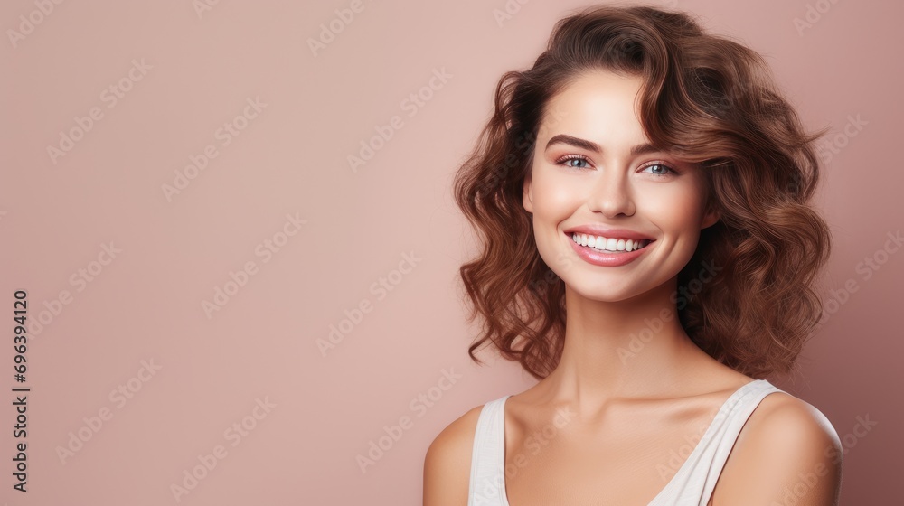 Pretty woman dental confident smile and skincare Pretty woman dental confident smile and skincare