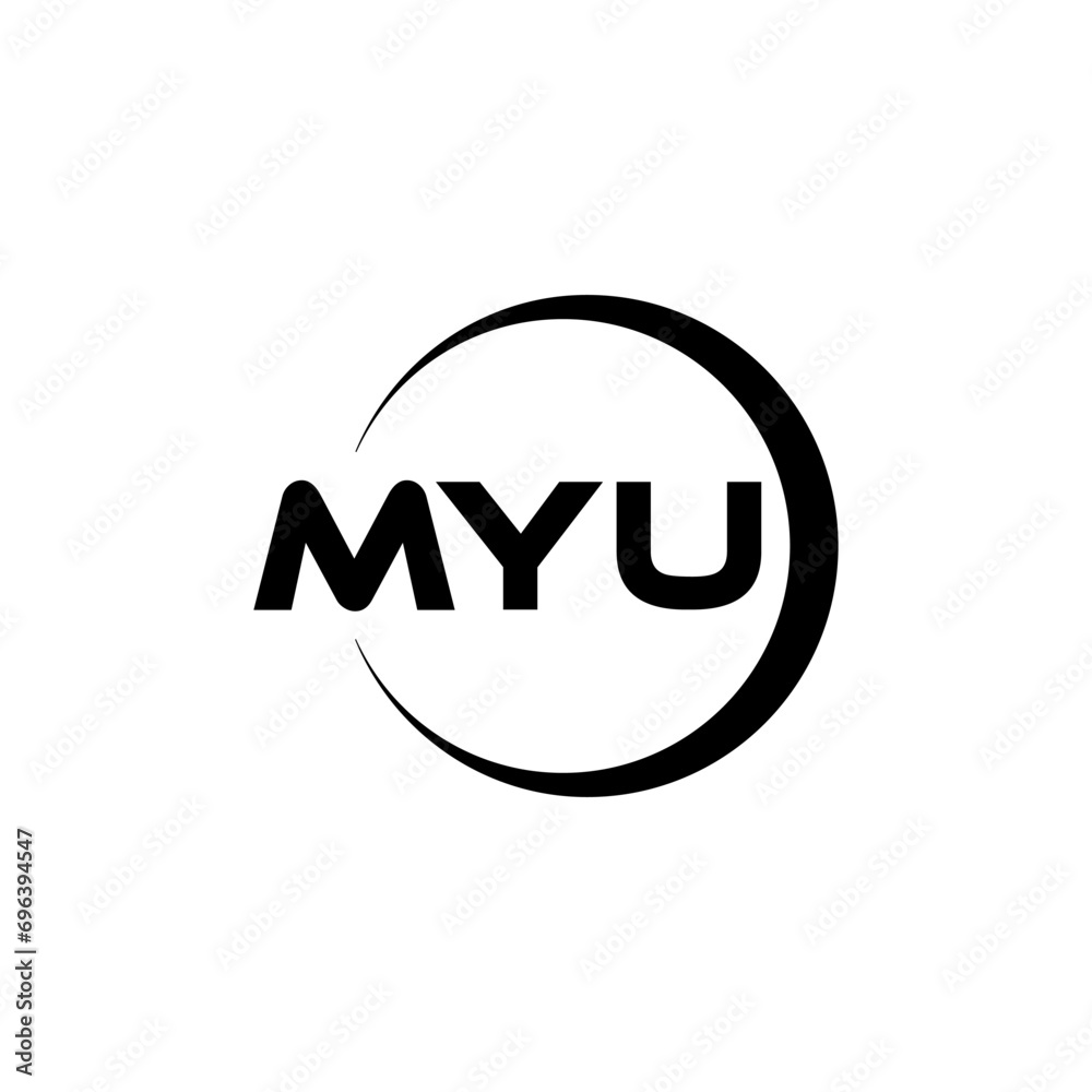 MYU letter logo design with white background in illustrator, cube logo, vector logo, modern alphabet font overlap style. calligraphy designs for logo, Poster, Invitation, etc. MYU letter logo design with white background in illustrator, cube logo, vector logo, modern alphabet font overlap style. calligraphy designs for logo, Poster, Invitation, etc.