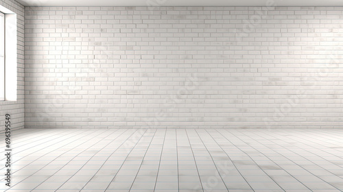 White Bricks Empty Room
