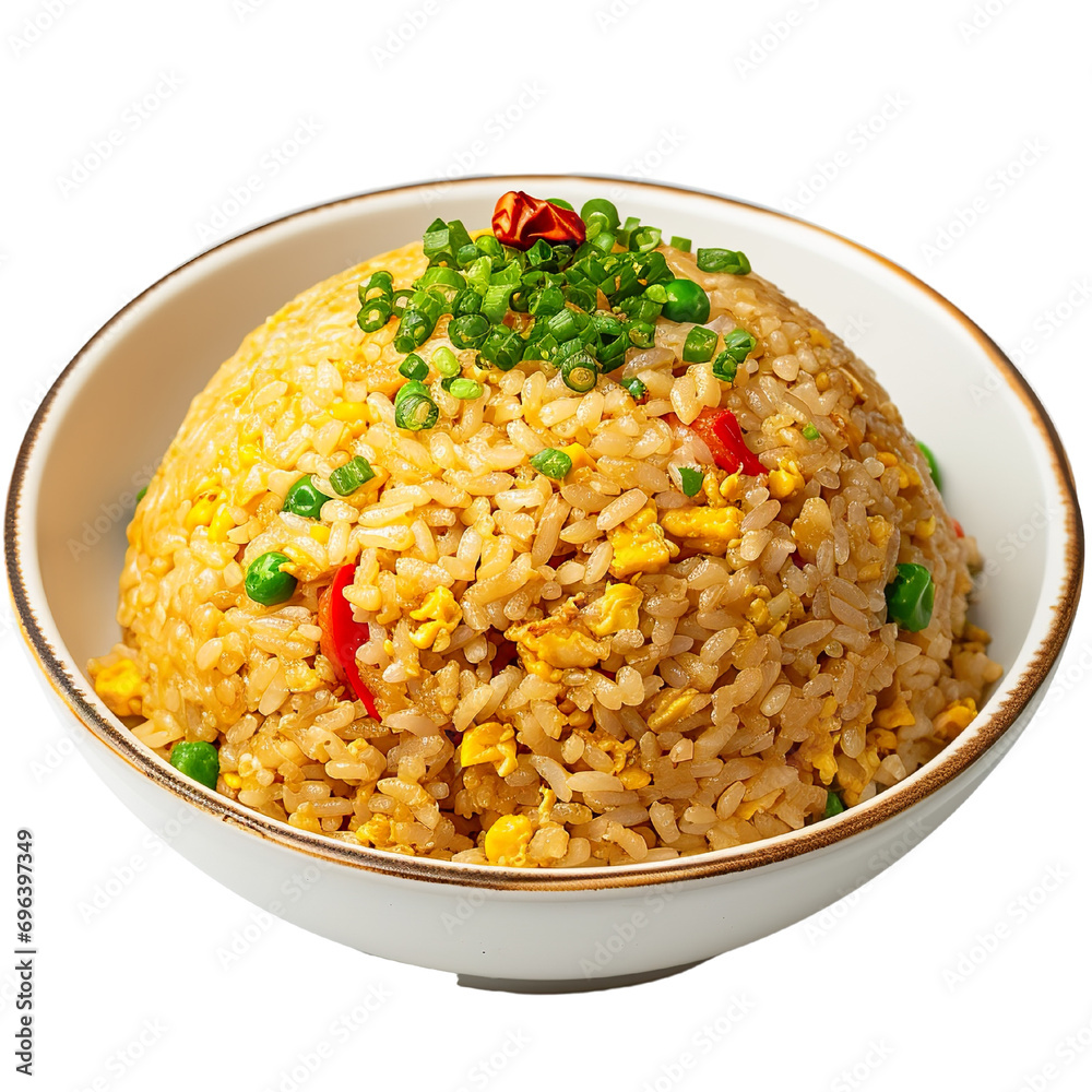 Fried rice on a white background PNG Fried rice on a white background PNG