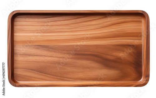 Artisanal Wooden Dish On Transparent PNG
