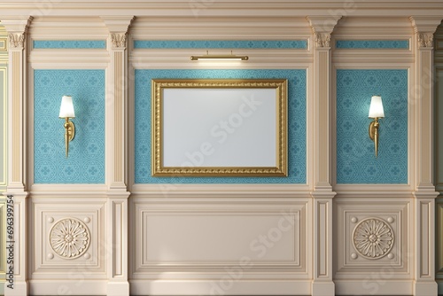 Cabinet wall background wood panels