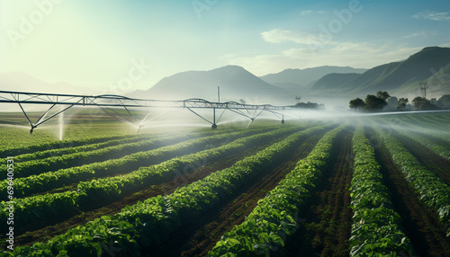 Develop technology solutions for the agricultural sector, such as precision farming tools, farm management software, or innovations in irrigation systems to improve crop yields and efficiency photo