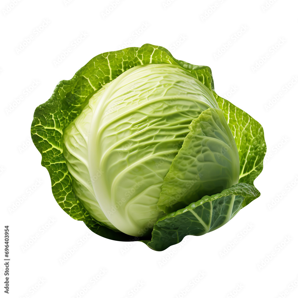 Natural and fresh cabbage isolated on transparent background Natural and fresh cabbage isolated on transparent background