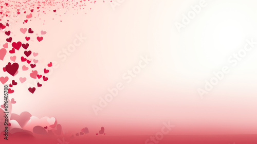 Minimalistic background representing Valentine's Day, space for text