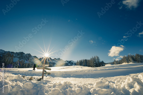 Ski mountaineering in the Carnic Alps, Friuli-Venezia Giulia, Italy photo