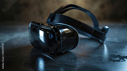 Virtual reality headset showcasing photo
