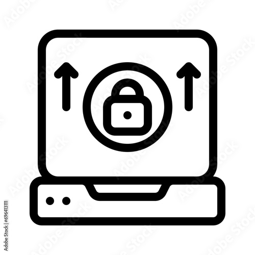 ransomware line icon